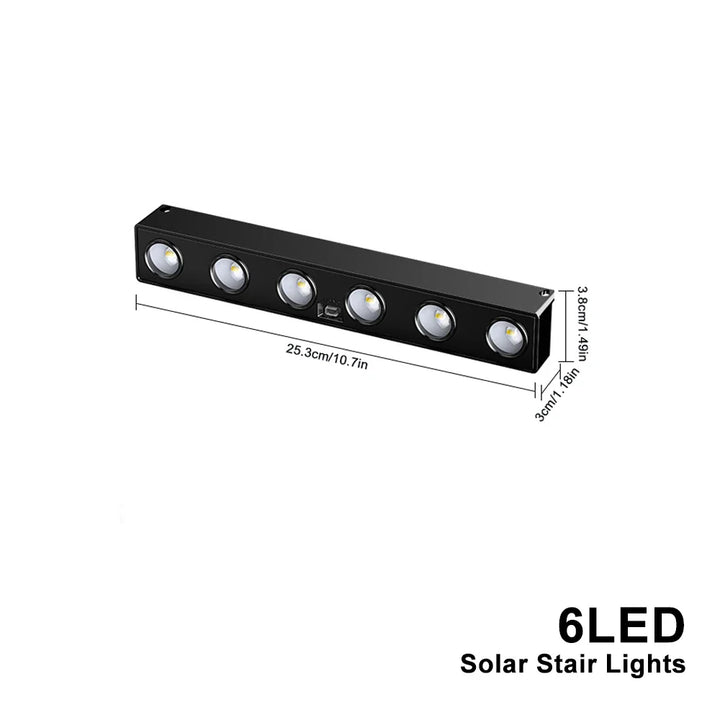 BowLift | Solavera LumiFence Solar Lights | 4-piece Set LED Outdoor Lights | IP54 Weatherproof | Aluminum | For Garden, Fence & Patio