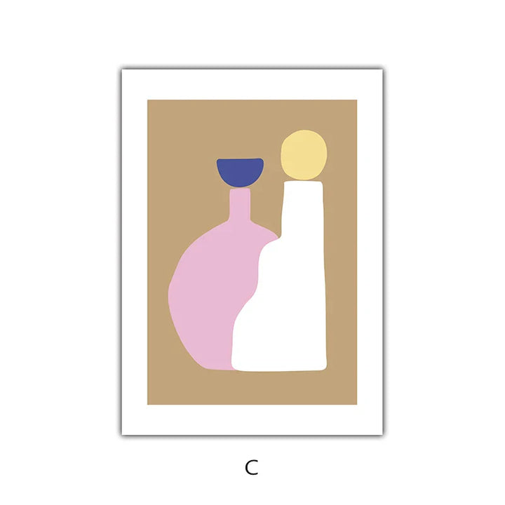 Abstract Minimalist Still Life Figure Art Fine Art Canvas Prints Posters Pictures For Living Room Bedroom Modern Home Art Decor | Bowlift