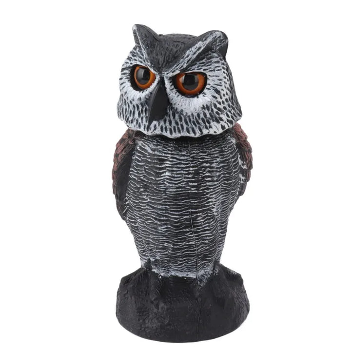 BowLift | Bird deterrent owl SkyGuard | Head nodding in the wind | Realistic design | For garden & balcony
