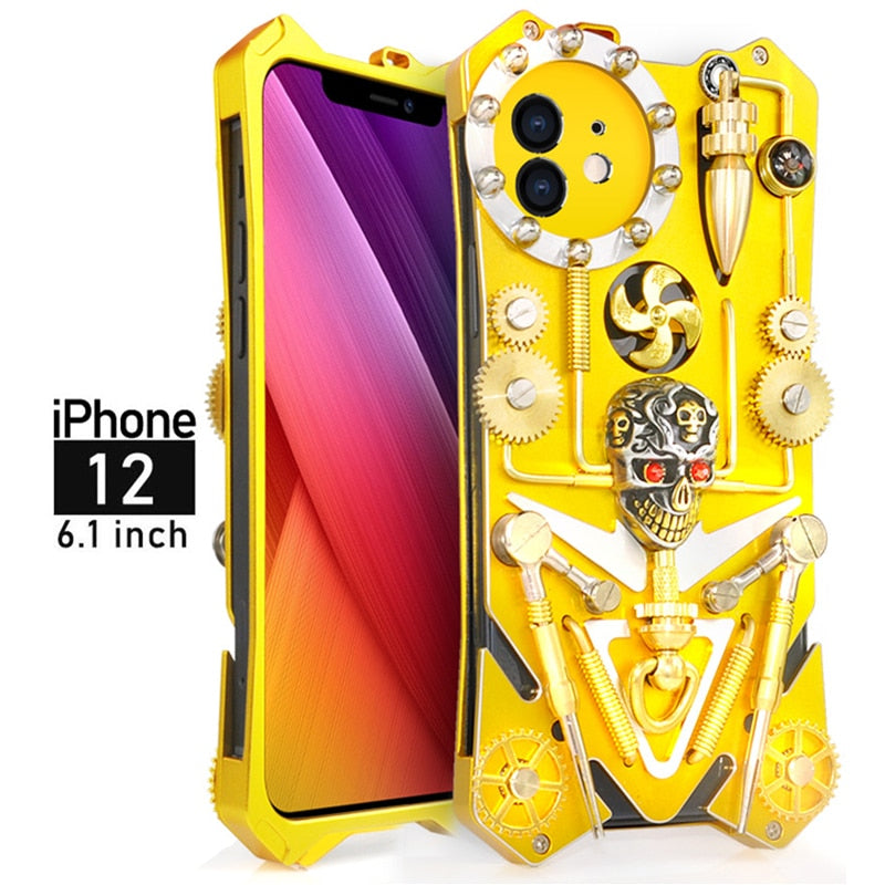 BowLift | Mechanic Skull Cyberpunk Style iPhone Case