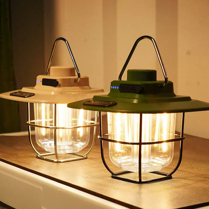 BowLift | Retro Rechargeable LED Camping Lantern - NostalgiaGlow