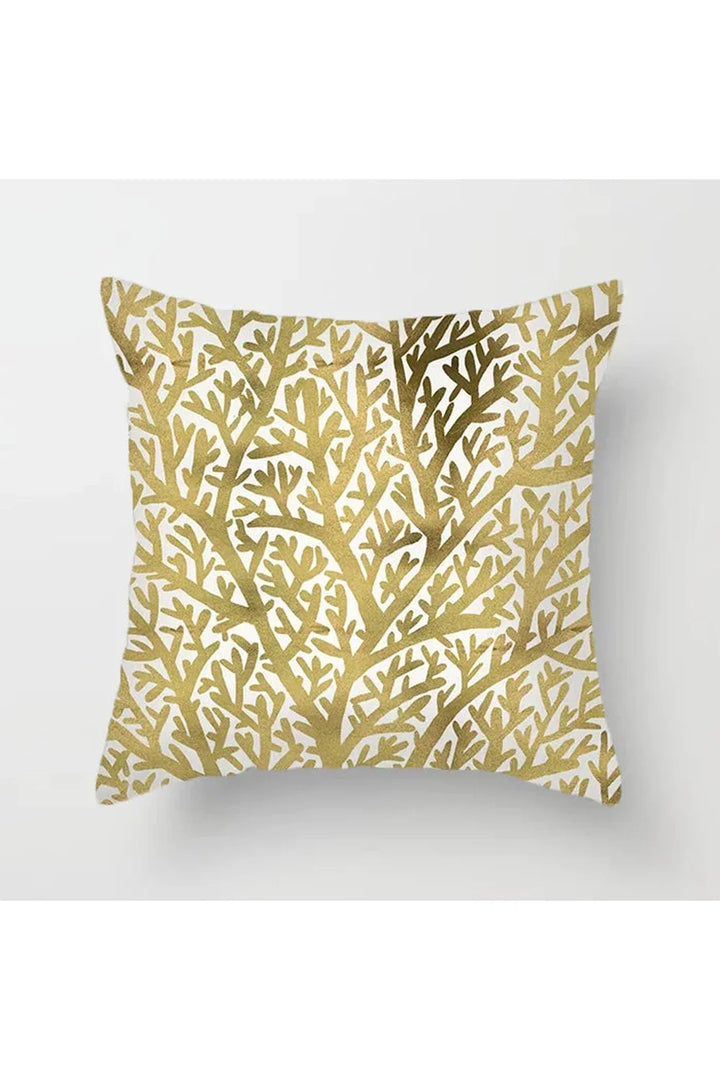 Yellow Leaf Polyester Pillowcase | Bowlift