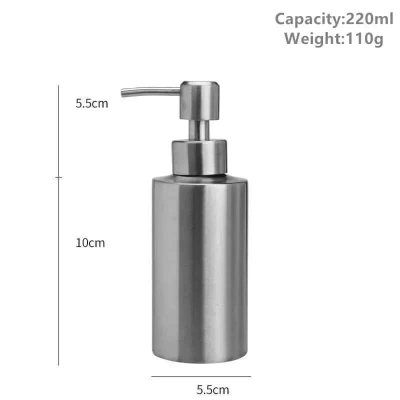 BowLift | Elegant Stainless Steel Hand Pump Soap Dispenser 250ml/350ml/550ml