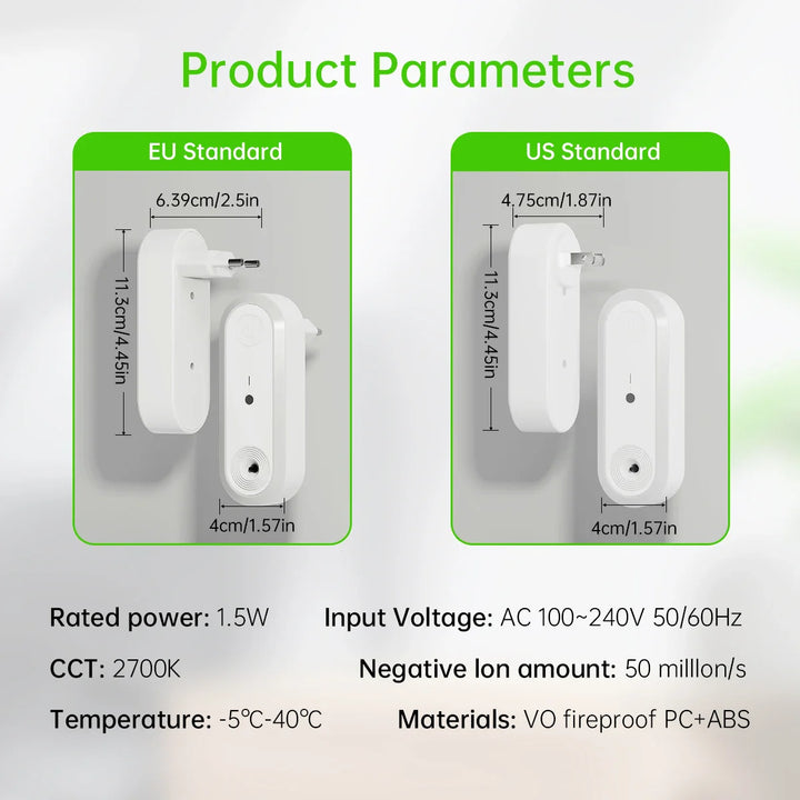 BowLift | Air purifier & night light Aeroluna | Ion technology without filter | For bedroom, kitchen & office | Compact & quiet