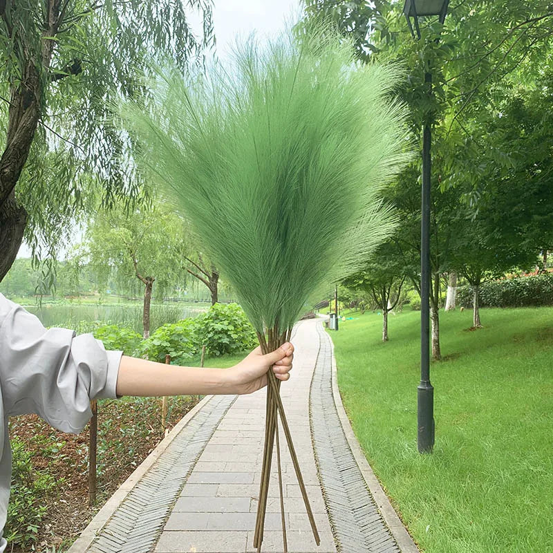 BowLift | 5 pieces 100 cm Artificial Pampas Grass Dried Flower Bouquet Wedding Party Decoration Home Room DIY Artificial Plants Decoration Supplies