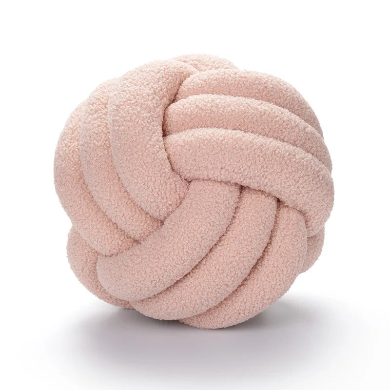 BowLift | Throw Pillow - Cozy - Hand-Knotted Ball - Sheepskin
