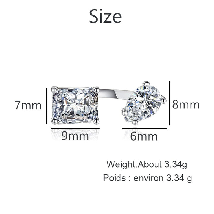 BowLift | Water Drop Zircon Chic Adjustable Ring