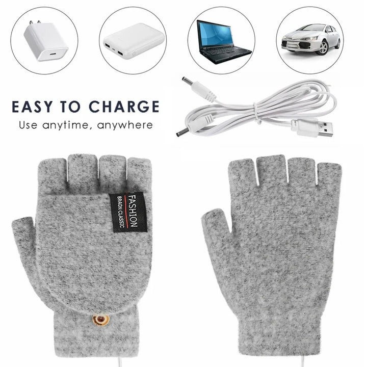USB Rechargeable Warm Wave Heated Gloves | Bowlift