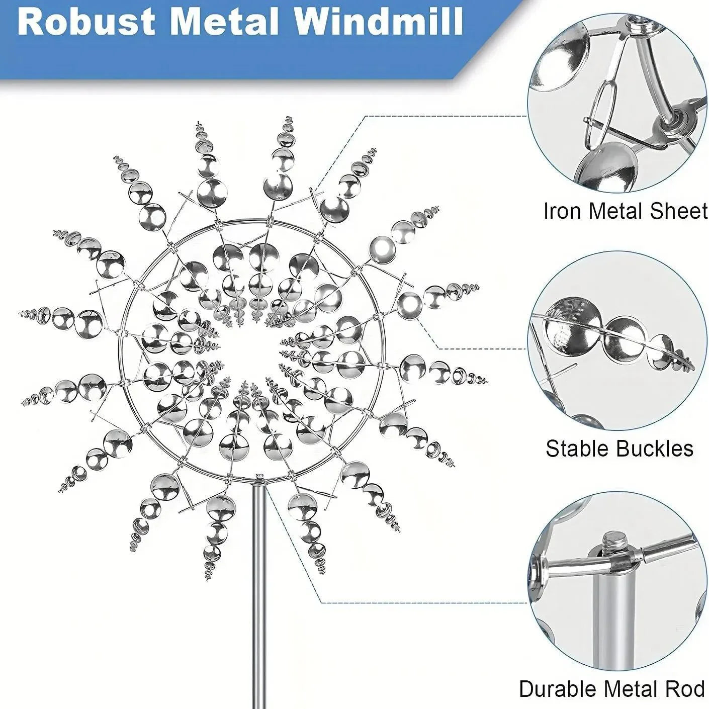 BowLift | Windmill Spinner | Unique wind-powered garden decor made of metal