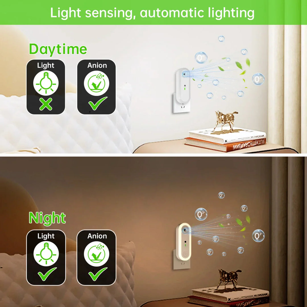 BowLift | Air purifier & night light Aeroluna | Ion technology without filter | For bedroom, kitchen & office | Compact & quiet