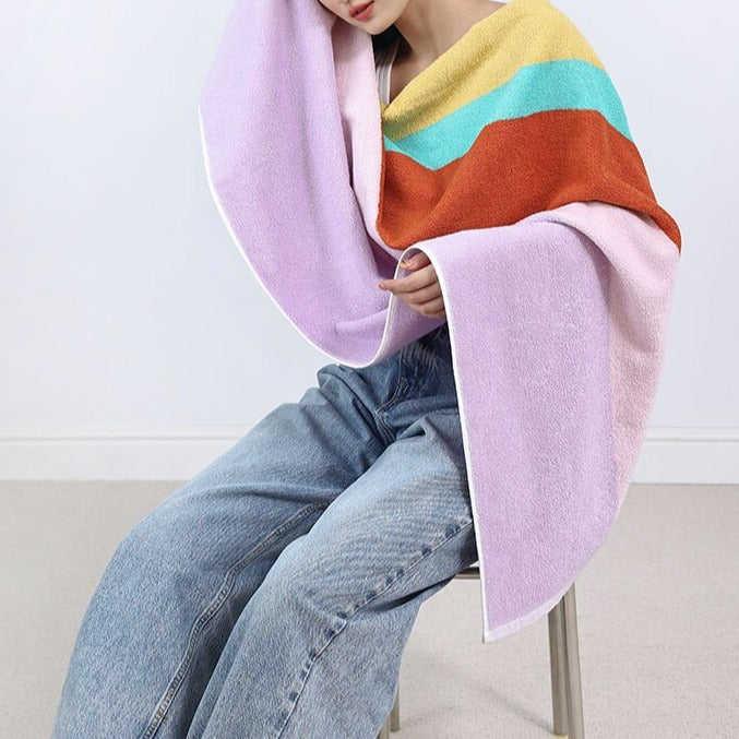 Colour Block Towels - Stripe Tile | Bowlift