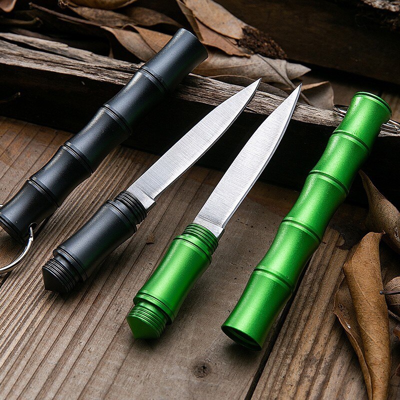 Bamboo Portable Self Defense Camping Knife | Bowlift
