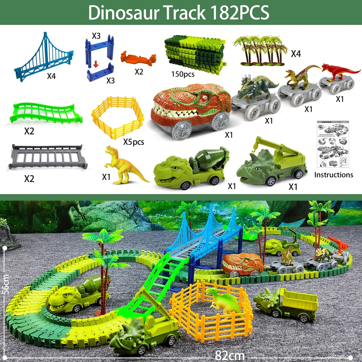 BowLift | Electric Magic Climbing Dinosaur Track Toy