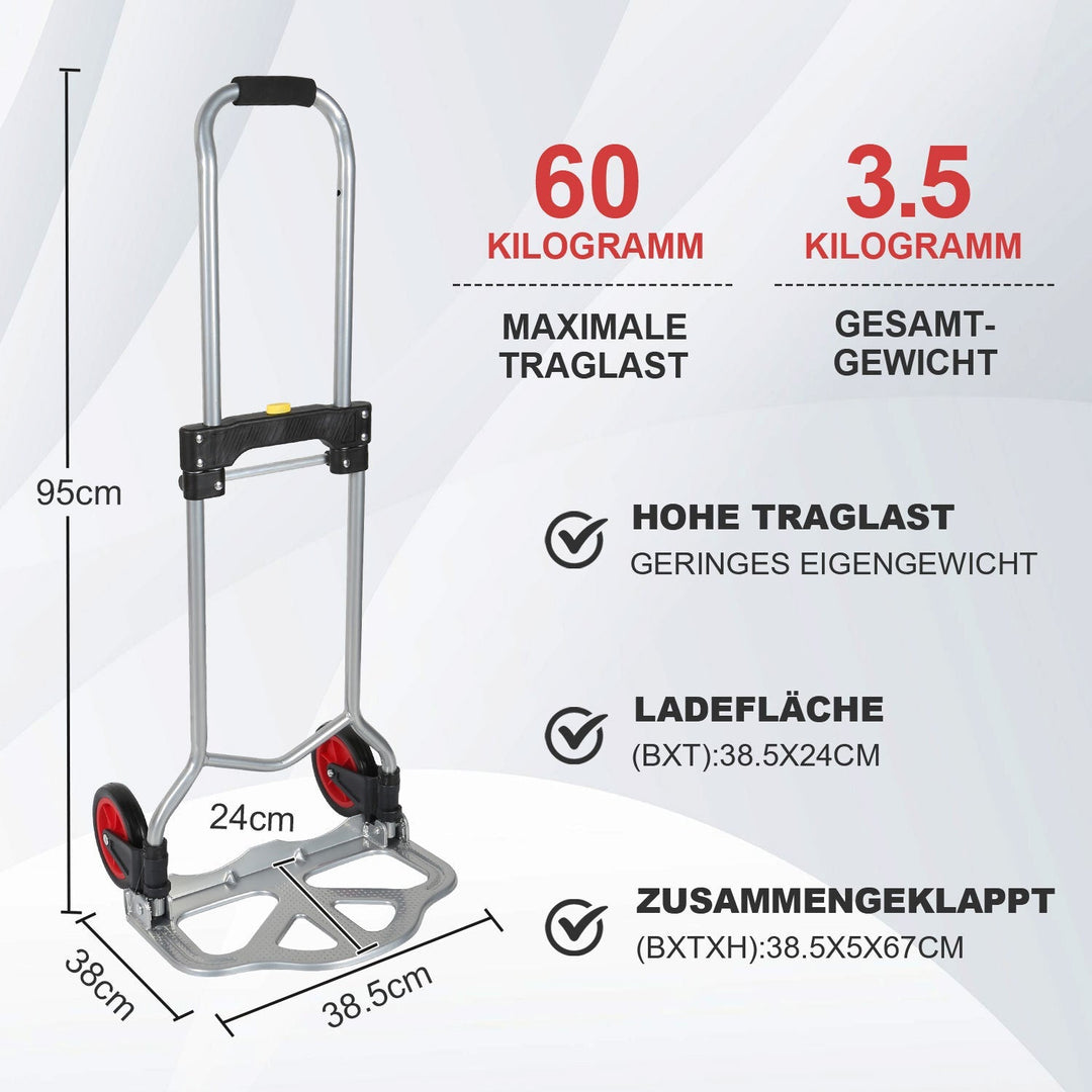 Sack cart Folding transport cart 60 kg Load capacity | Bowlift