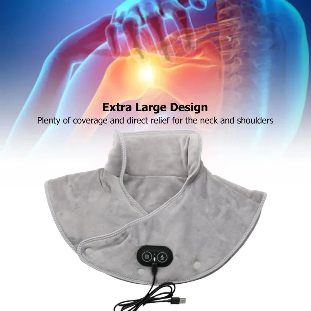 BowLift | Warm Neck and Shoulder Massager USB Heating Cushion with Vibration