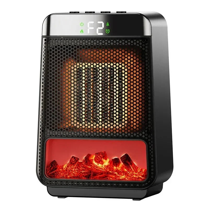 BowLift | 3D Dynamic Flame Electric Heater | 1500W Portable, ECO-Friendly & Fast Heating for Bathroom and Home Use