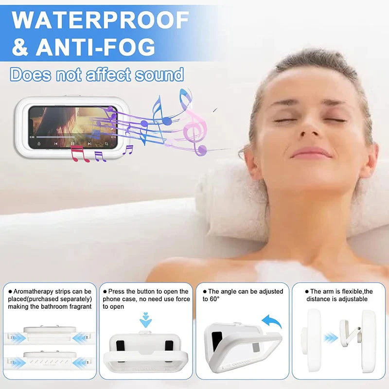 BowLift | Adjustable Waterproof Wall Mount Phone Holder
