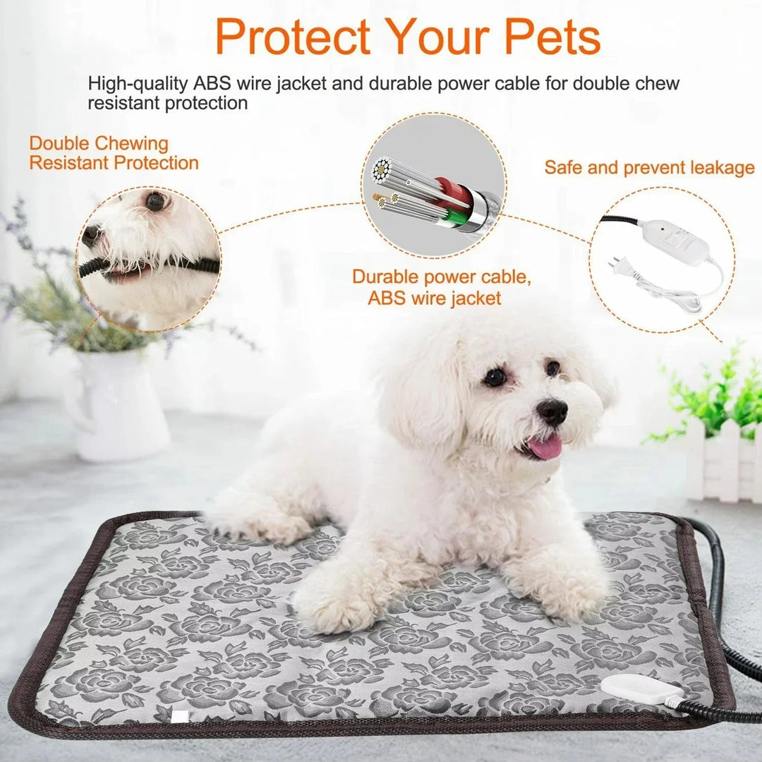 BowLift | Heated Pet Mat PawTherm | Temperature Control & Timer | Waterproof & Safe | For Dogs & Cats