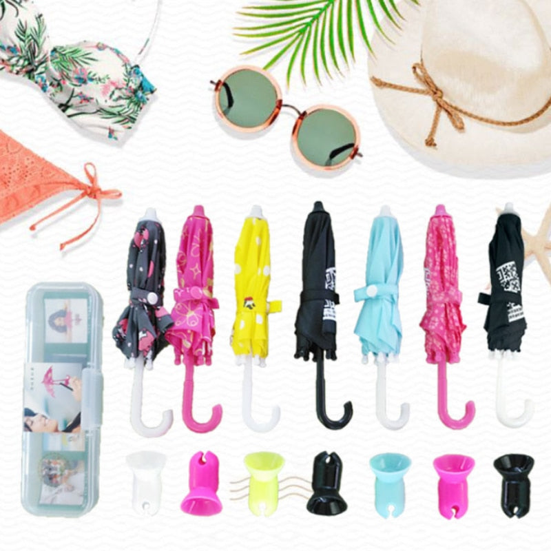 Phone Umbrella Sun Shade - Cute Mini Umbrella for Phone with Universal Adjustable Suction Cup Stand | Bowlift