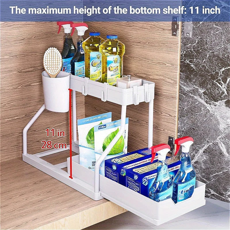 BowLift | Multilayer Pull-Out Seasoning & Storage Rack – Liora