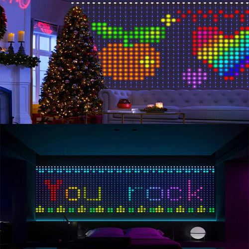 BowLift | Musical RGB Curtain Garland LED Window Lights