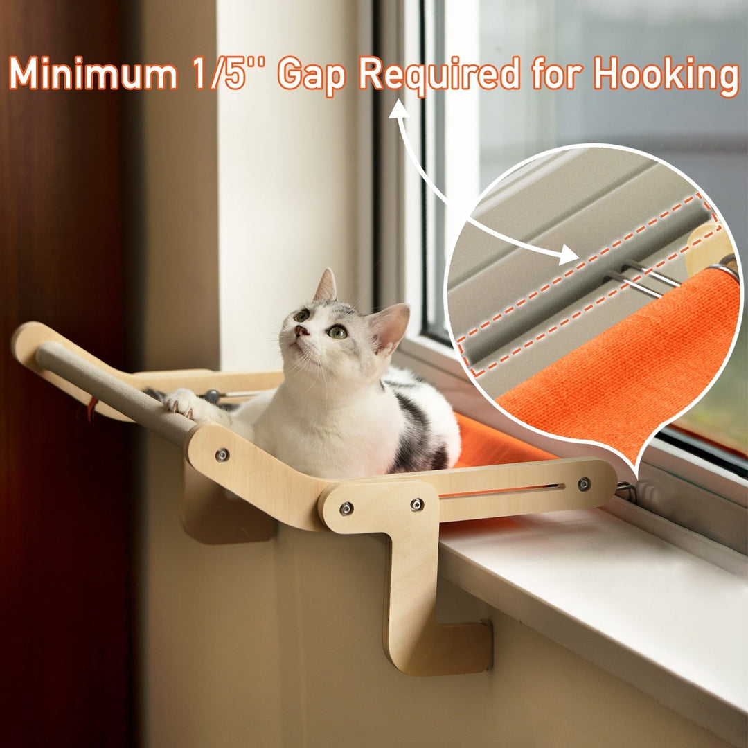 BowLift | Wooden Window Cat Hanging Bed