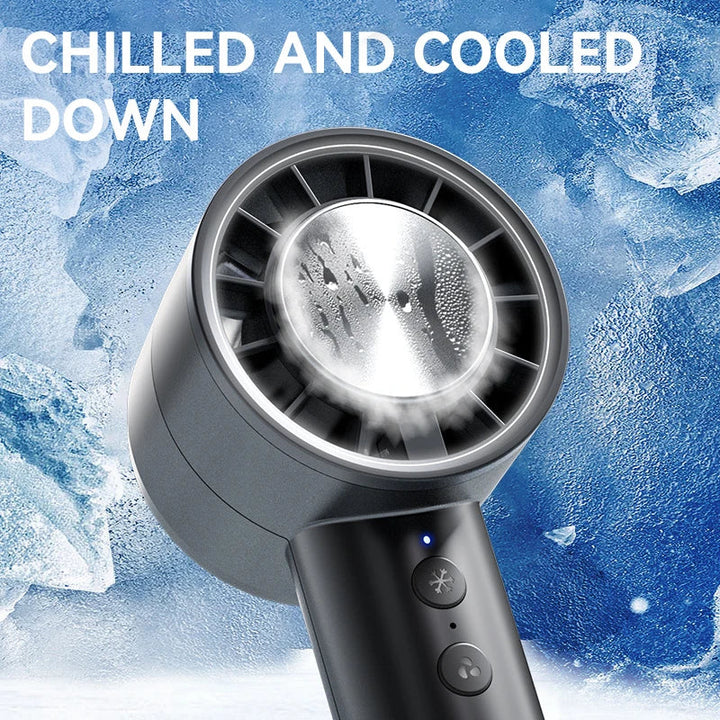 Silent High-Speed USB Handheld Fan – Portable Small Fan with LED Display, High Wind Power, and Cooling Air Conditioner Function | Bowlift