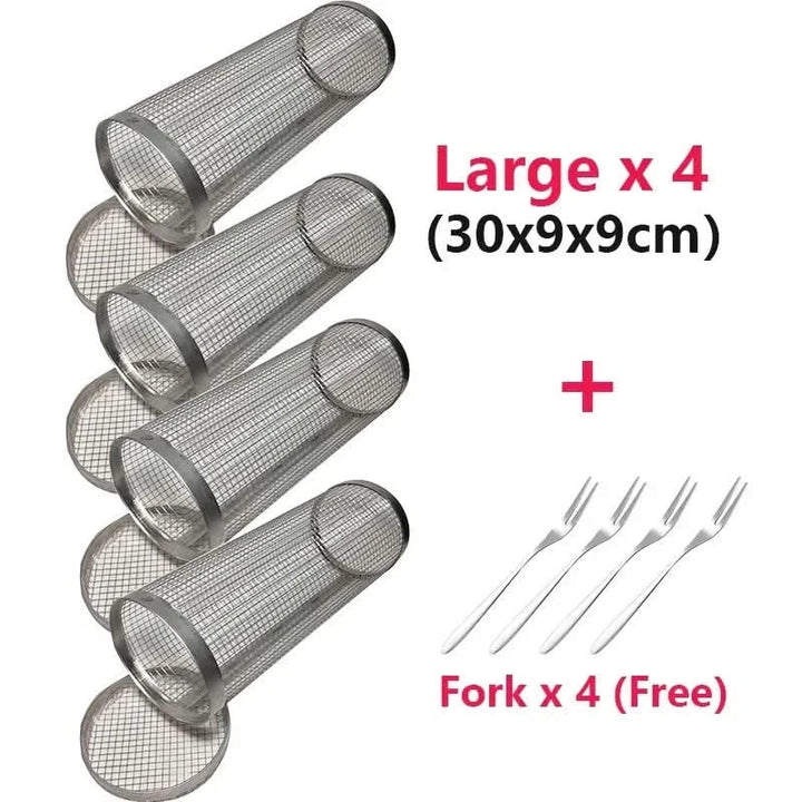 BowLift | GrillEnjoy 360° – Rotating BBQ basket for campfire & grill