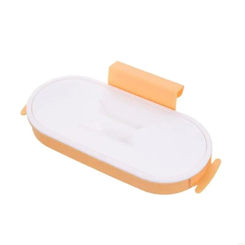 BowLift | Trash Bag Holder Cleanuvo ClipBin | With Lid & Ring Holder | For Hanging on Cabinet Doors | Reusable & Washable