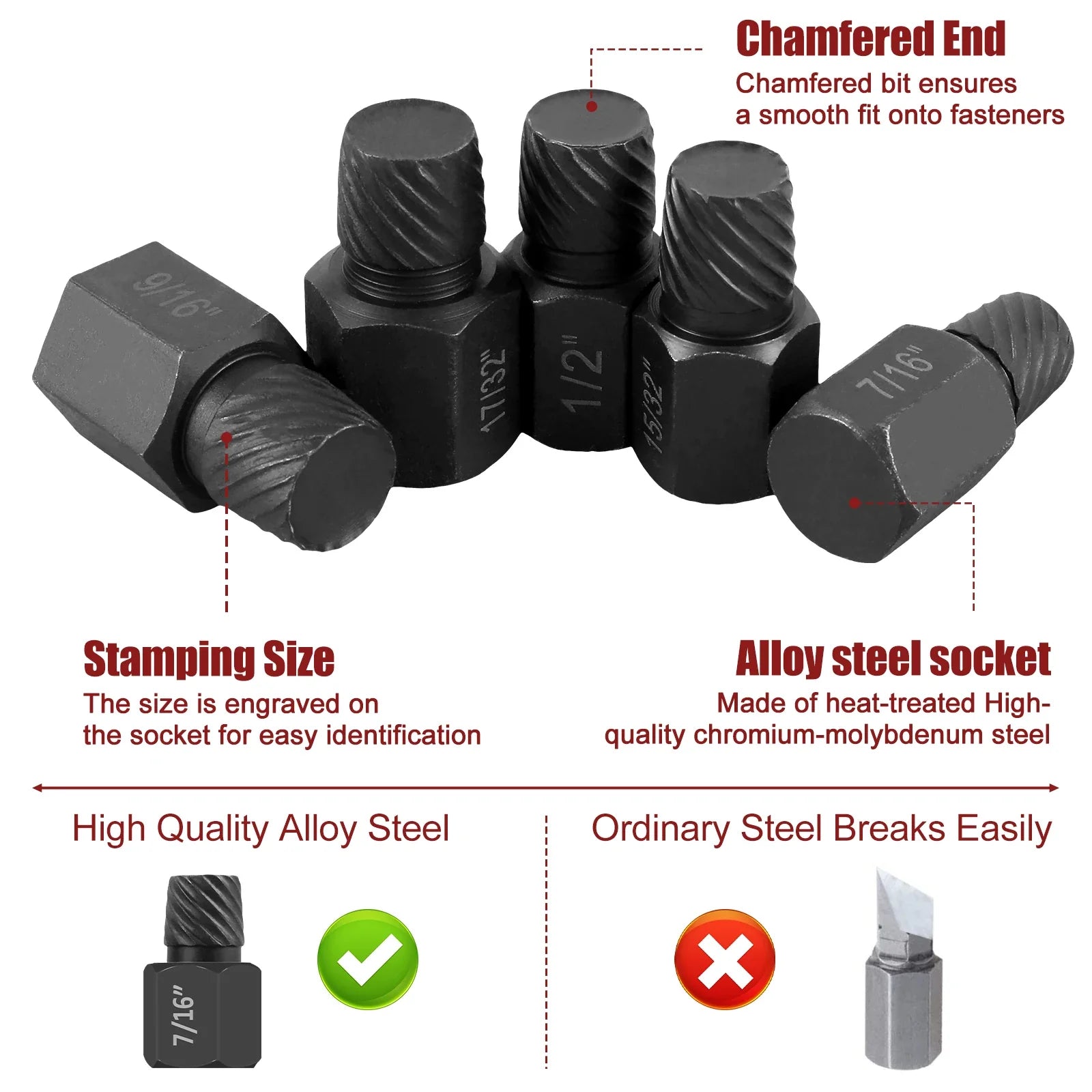 BowLift | Damaged Screw Extractor Set