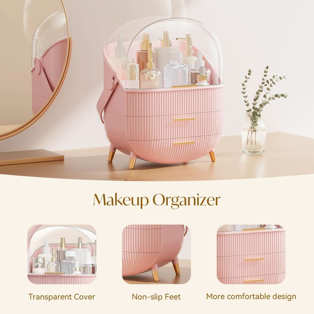 BowLift | up organiser - Dustproof & waterproof cosmetics box with elegant design