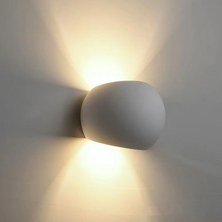 BowLift | Sleek Gypsum LED Wall Sconce for Modern Home Lighting