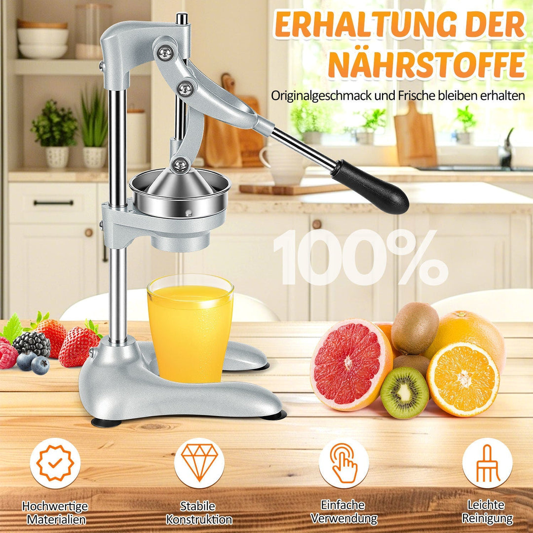 Manual Juice Press Citrus Press Stainless Steel | Bowlift