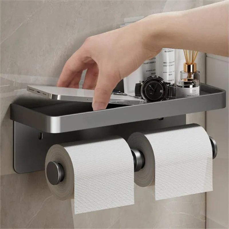 Saniflex Multifunctional Toilet Paper Holder – Modern Design and Practical Functionality | Bowlift