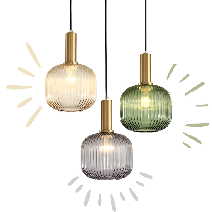 BowLift | Retro Glass Pendant Lamp - ColorVibe