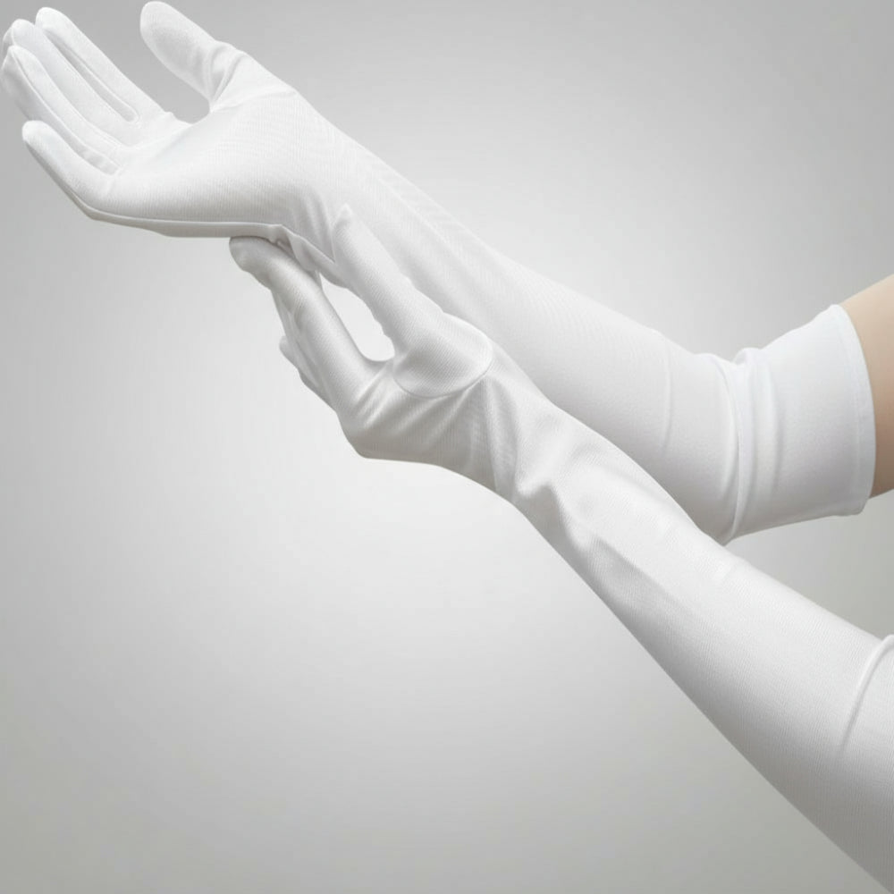 BowLift | Satin Opera Gloves Women Long Elbow Length Costume
