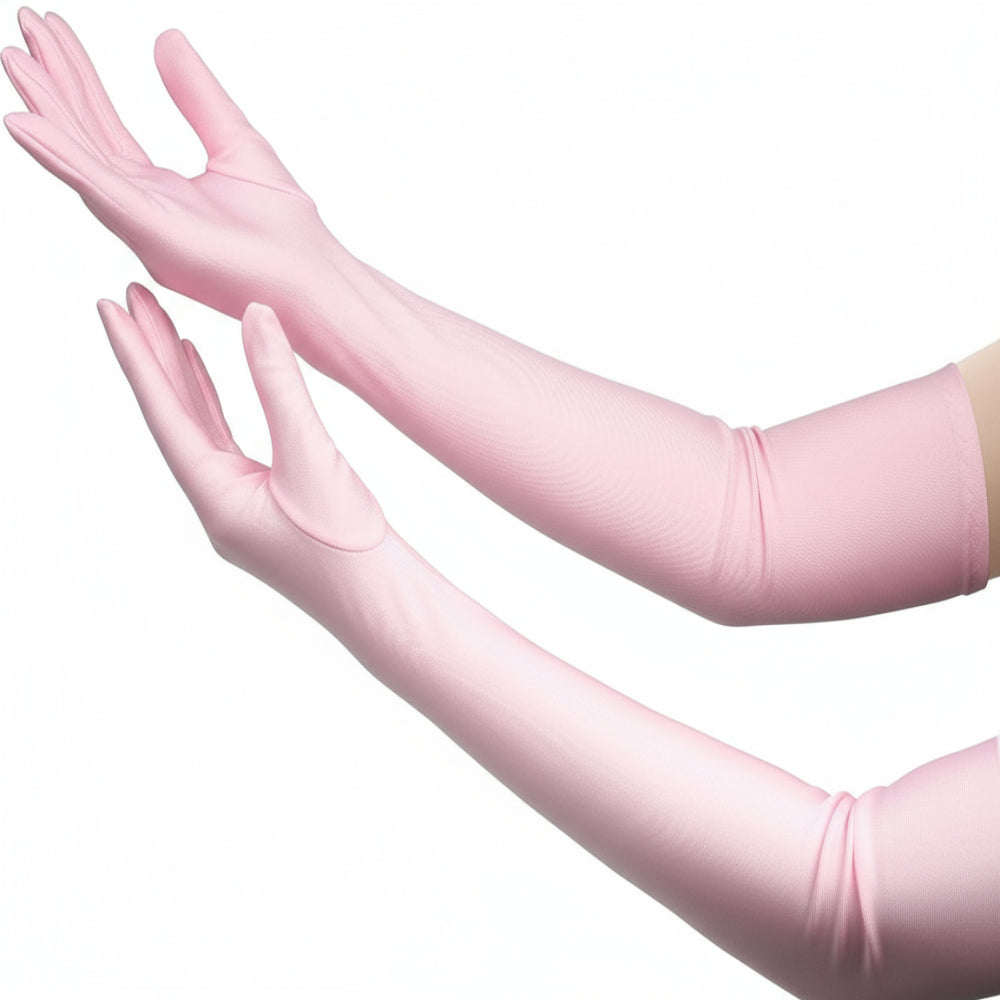 BowLift | Satin Opera Gloves Women Long Elbow Length Costume