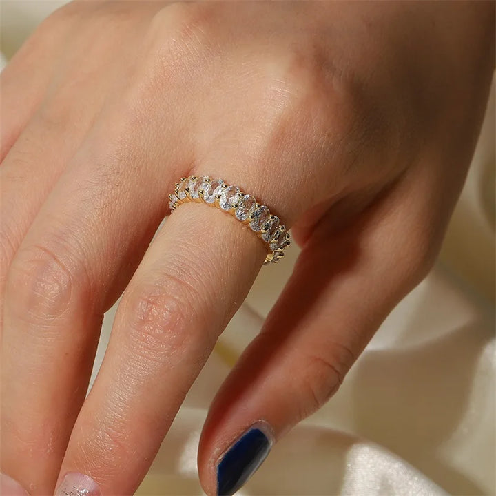 BowLift | Dainty Oval Cut Diamond Adorned Ring
