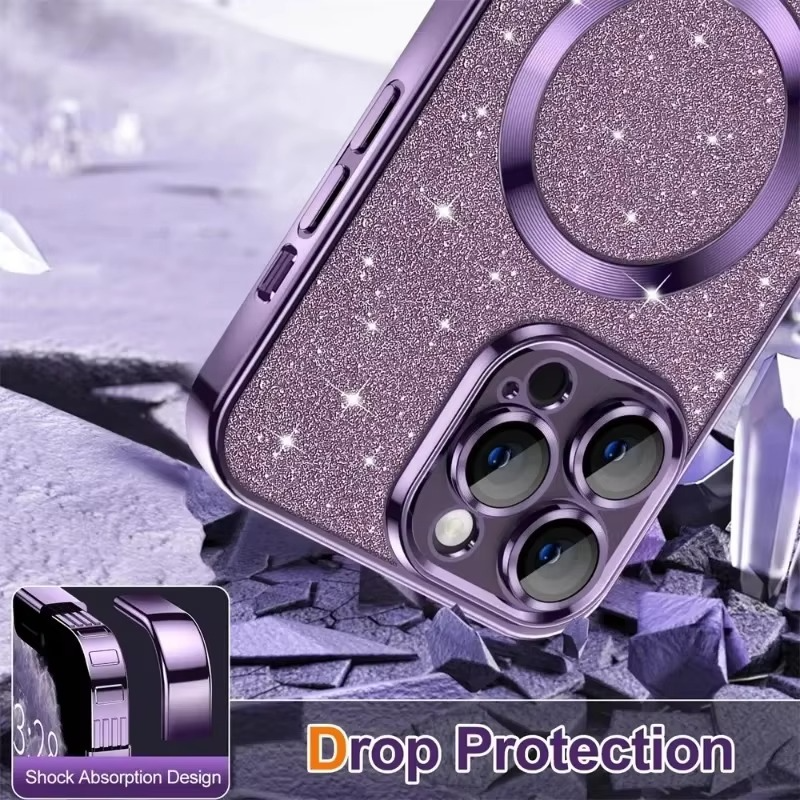 BowLift | Sparkling Electroplate Case with MagSafe for iPhone
