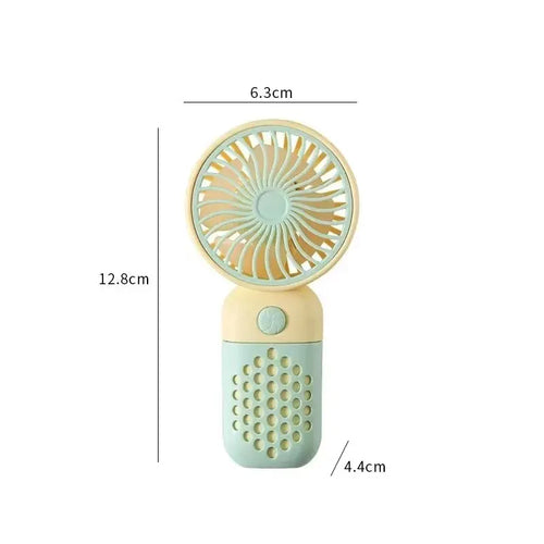 BowLift | BriseBär Mini Hand Fan | Portable & Rechargeable | Quiet & Fragrance Function | Pastel Colors
