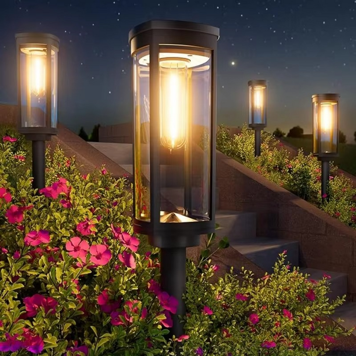 BowLift | Solar Glow Garden Path Lights – 2 Piece Set