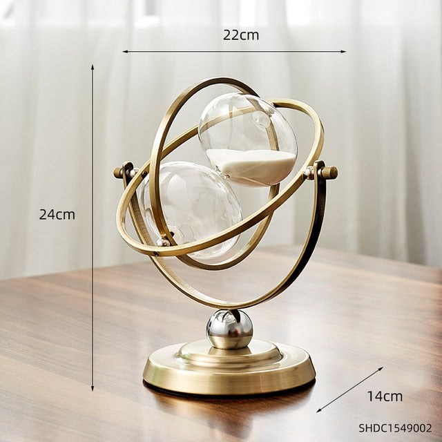 Time Charmer Metal Hourglass Decor | Bowlift