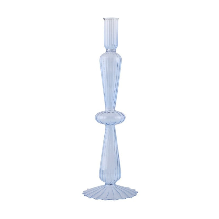 Ribbed Glass Candleholders - Pastel | Bowlift