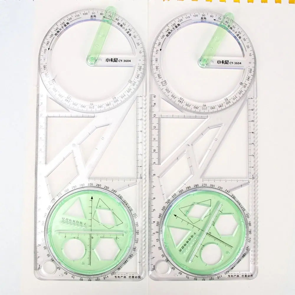 Math Genius Multi-Angle Drawing Precision Ruler | Bowlift