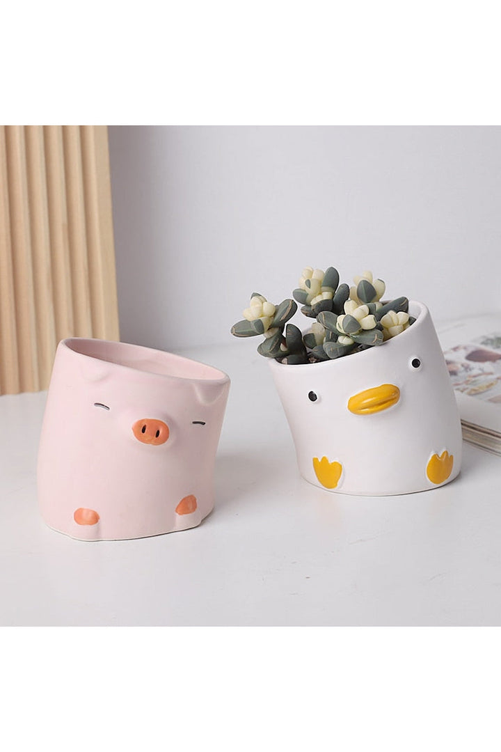 Animal Ceramic Flower Pot | Bowlift