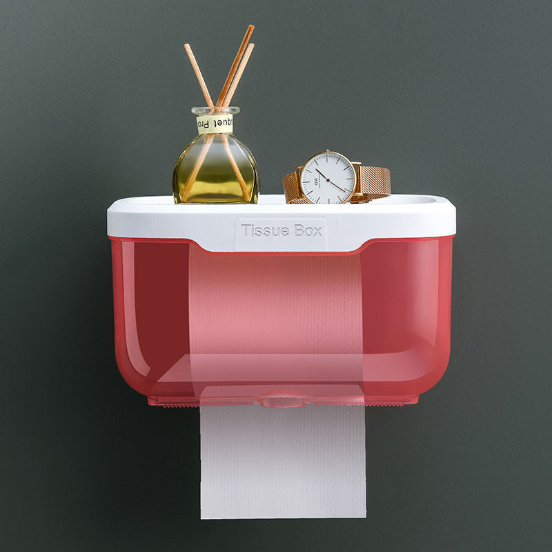 Wall-Mounted Bathroom Organizer Tissue Box Holder | Bowlift