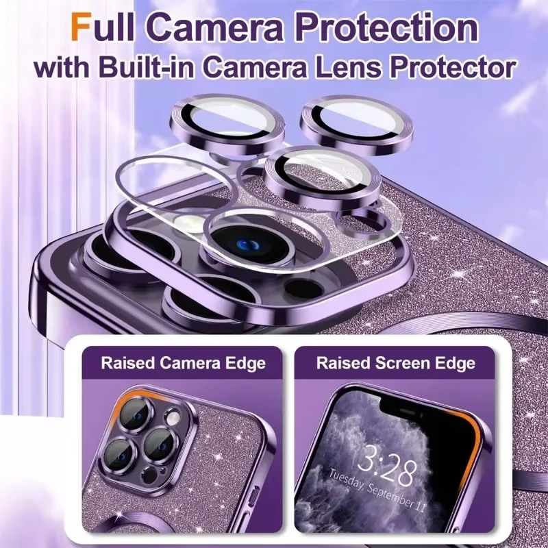 BowLift | Sparkling Electroplate Case with MagSafe for iPhone
