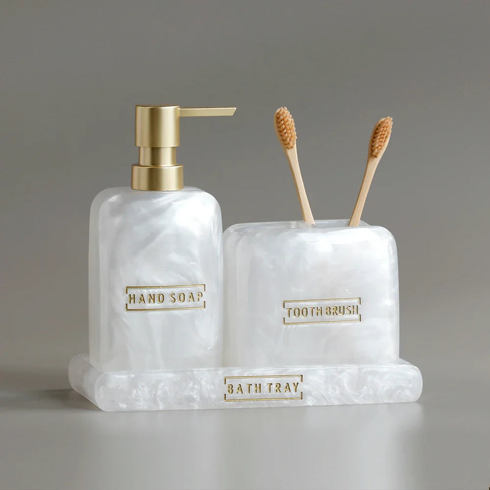 Pearl 3-Piece Bathroom Set Bowlift