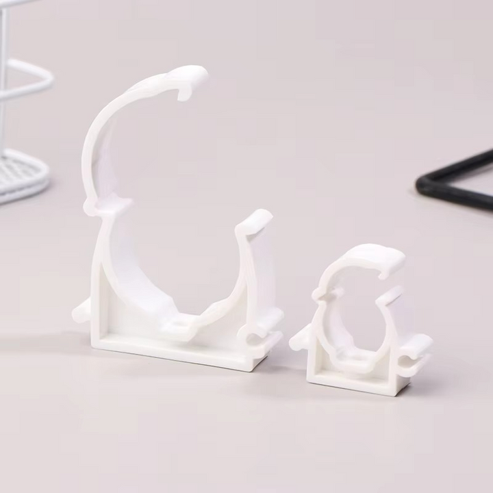 BowLift | Plastic PPR Pipe Clamp Holders with Protective Cover, Set of 20