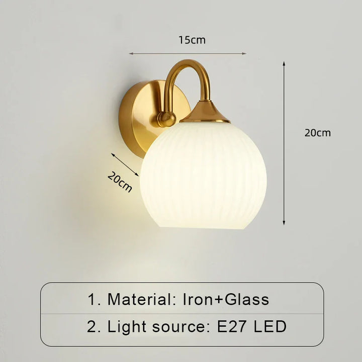 ModernWall - Scandinavian LED Wall Lamp with Glass Bowlift